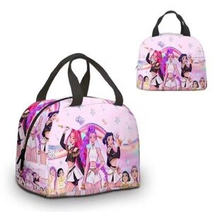Stylish Pink K-pop Hunters Lunch Bag Fans School